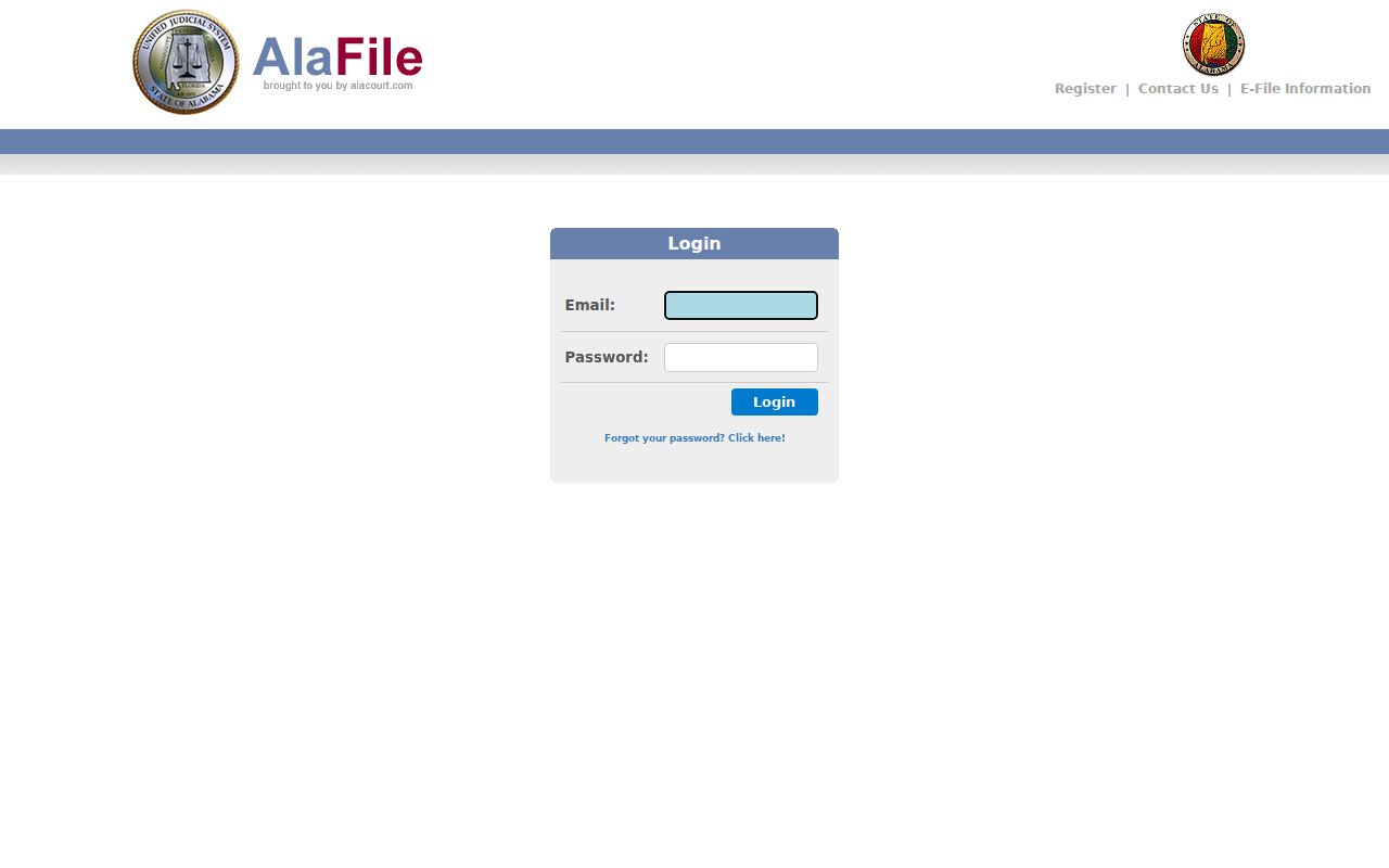 Walker County court records AlaFile trial court filing portal