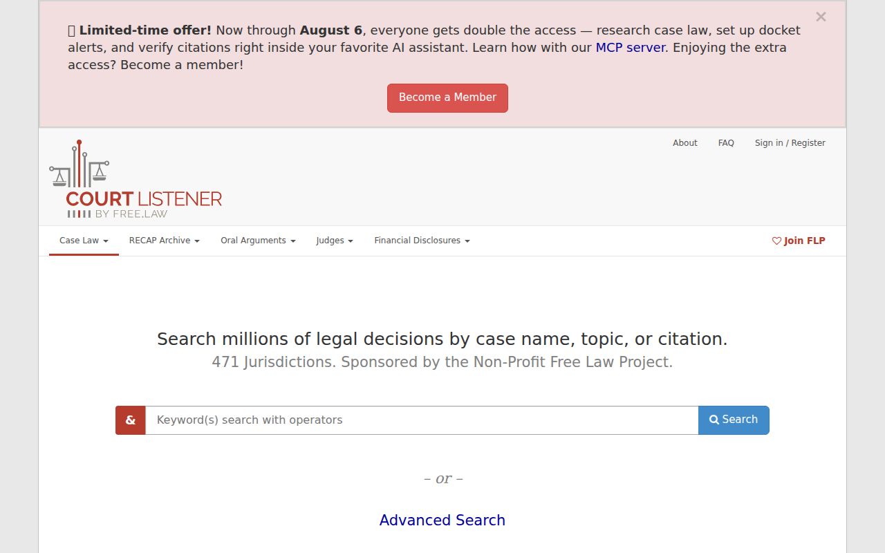 Walker County court records CourtListener public legal research