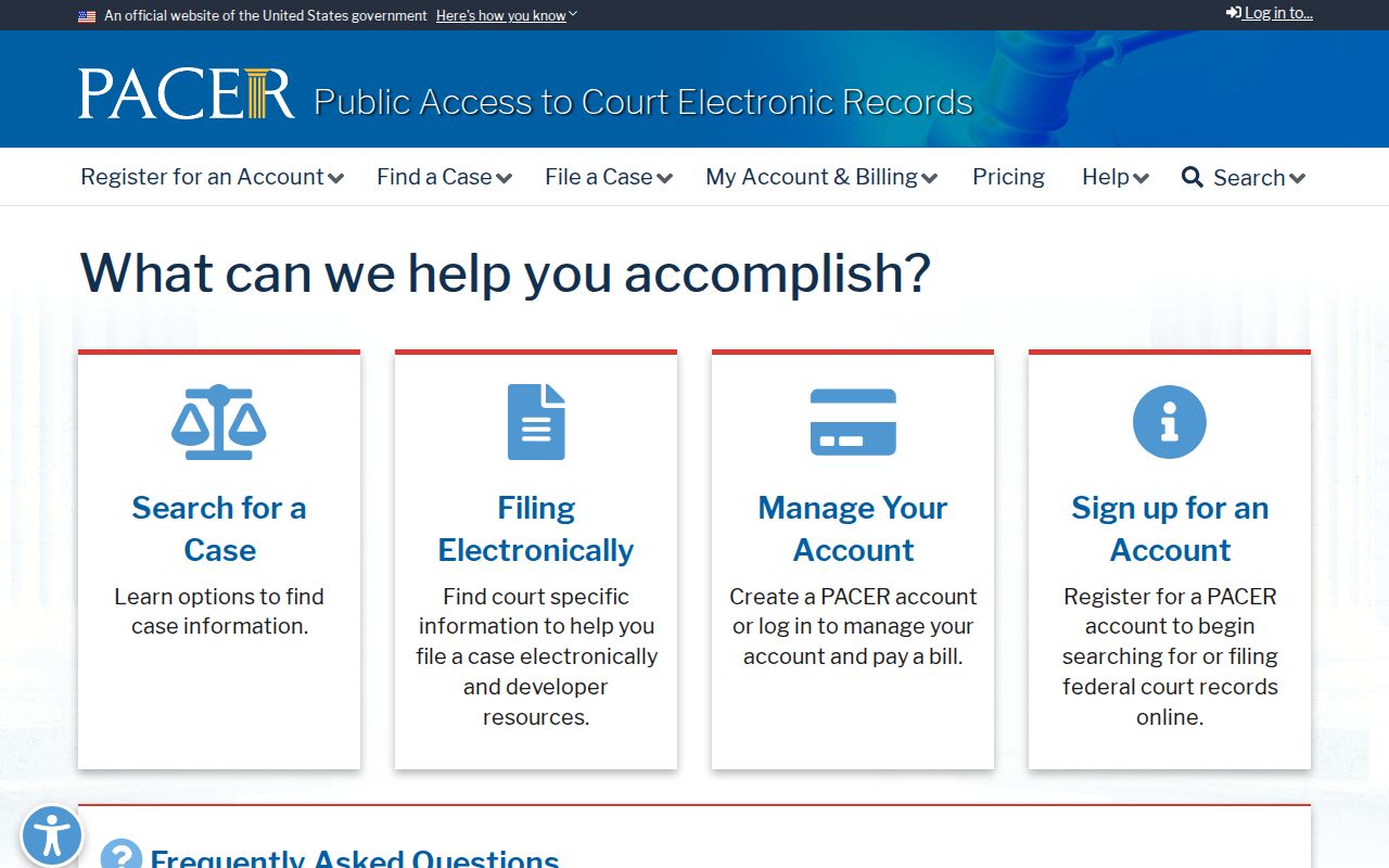 Walker County court records PACER federal case access